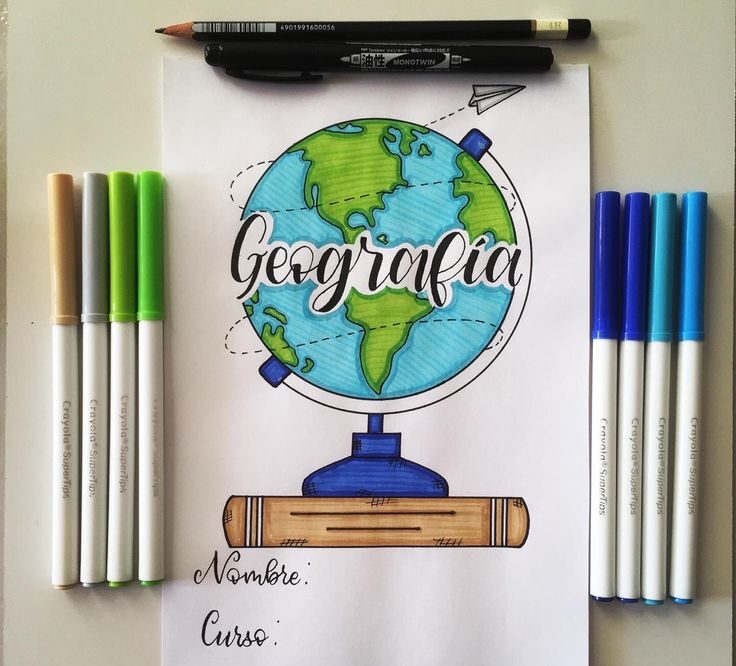 Portadas de geografía: Ideas creativas y fáciles para personalizar tus cuadernos
